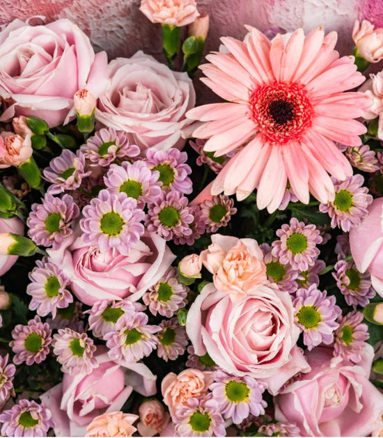 Soft Pink Mixed Flower Bouquet