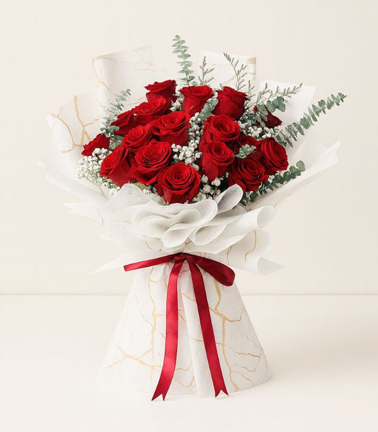 The Red Roses Bouquet