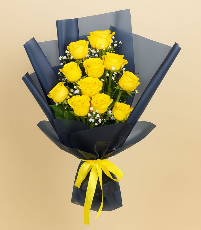 Signature Designer Bouquet of Yellow Roses