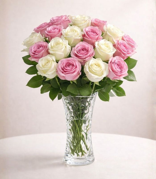 Blush Harmony Rose Vase